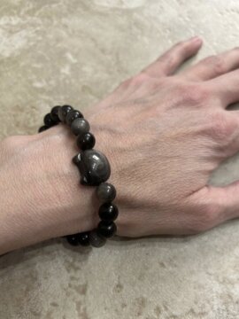 The bracelet worn on the wrist