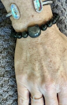 A customer photo of the bracelet
