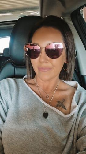 Customer wearing Muse extensions