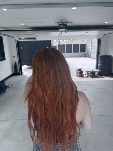 Customer wearing Muse extensions