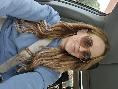 Customer wearing Muse extensions