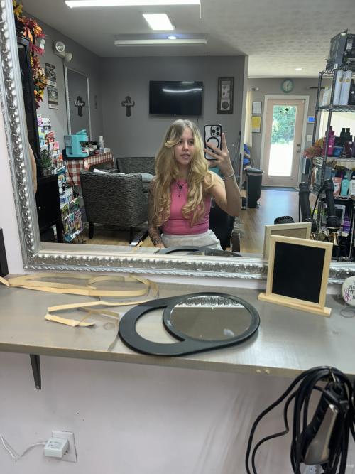 Customer wearing Muse extensions
