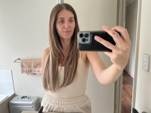 Customer wearing Muse extensions