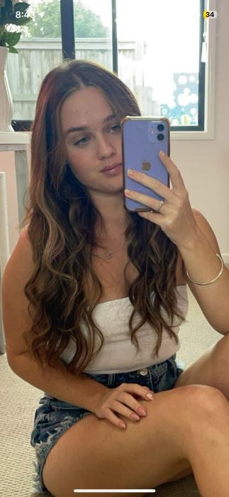 Customer wearing Muse extensions