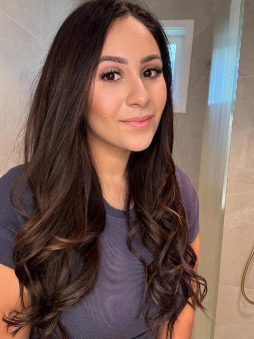 Customer wearing Muse extensions