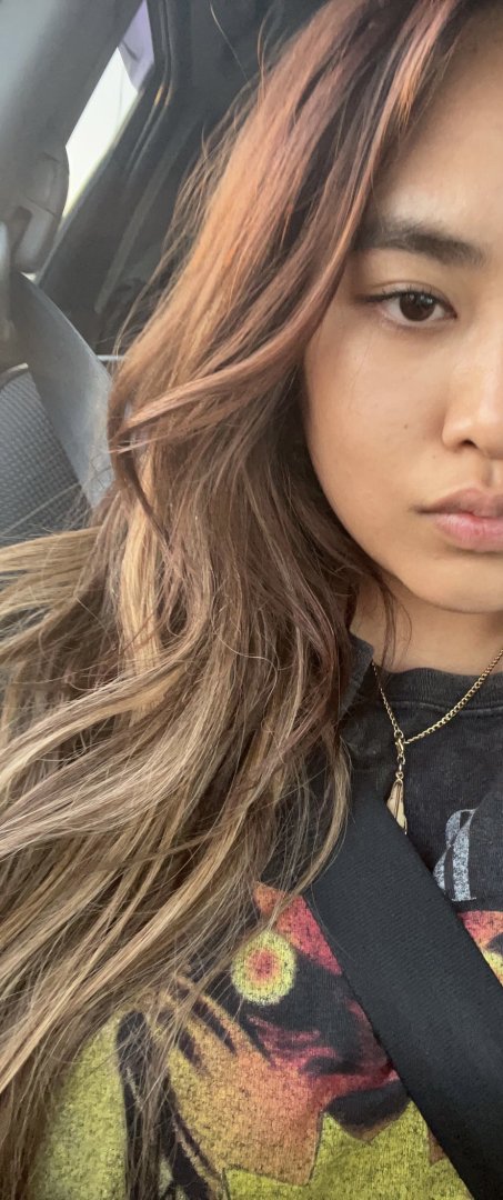 Customer wearing Muse extensions