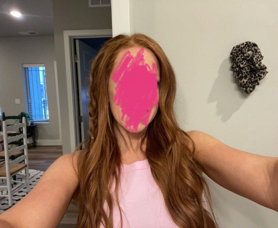 Customer wearing Muse extensions