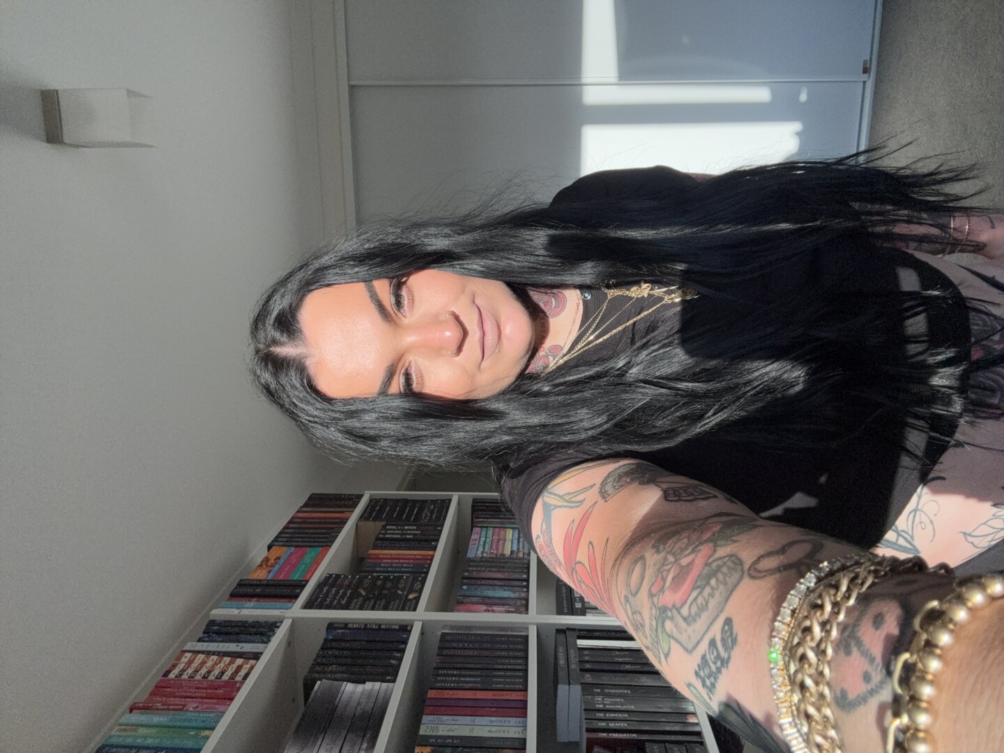 Customer wearing Muse extensions