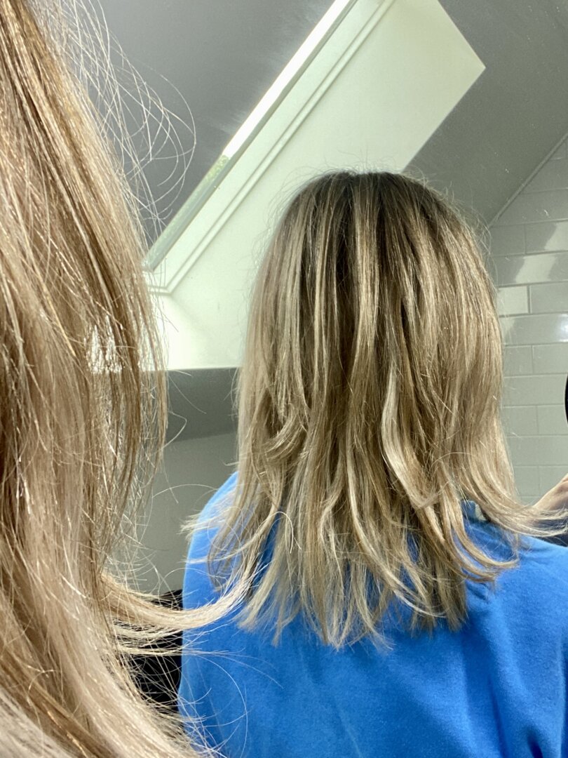 Customer wearing Muse extensions