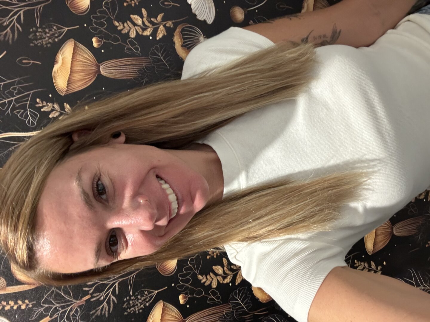 Customer wearing Muse extensions