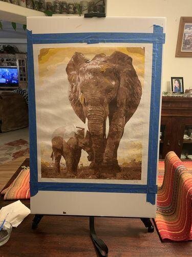 ArtVibe™ DIY Painting By Numbers - Elephants(16"x20" / 40x50cm)