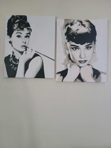 ArtVibe™ Malen nach Zahlen zum Selbermachen – Hepburn (16"x20" / 40x50cm)