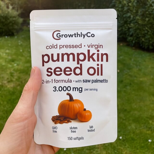 GrowthlyCo Pumpkin Seed Oil Softgels image Pumpkin Seed Oil Softgels