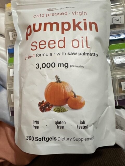 GrowthlyCo Pumpkin Seed Oil Softgels image Pumpkin Seed Oil Softgels