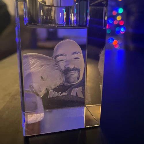 Photo crystal | Personal candle holder