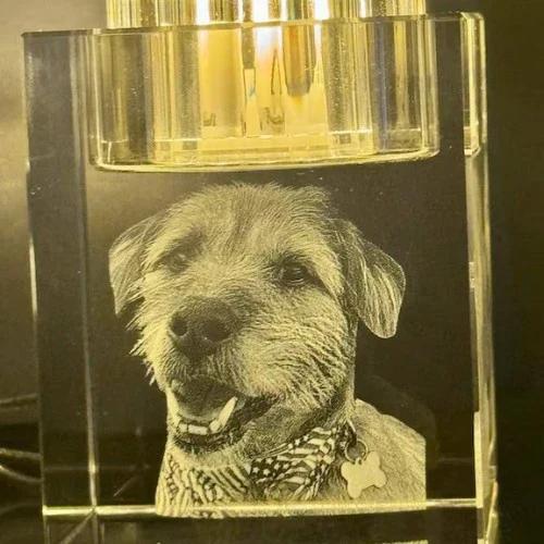 Photo crystal | Personal candle holder