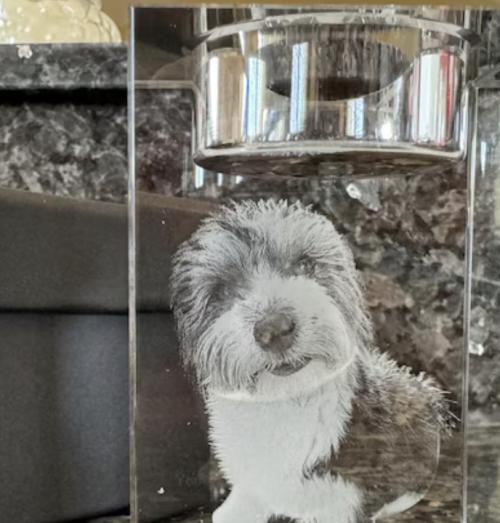 Photo crystal | Personal candle holder
