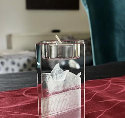 Photo crystal | Personal candle holder