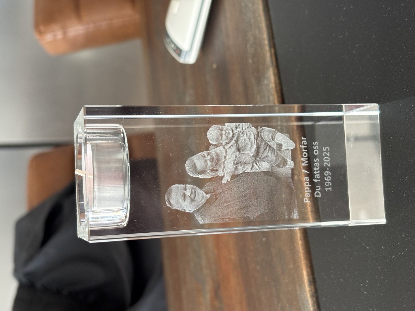 Photo crystal | Personal candle holder