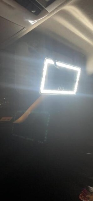 GlamDrive™: Ultra-Bright Car Visor Vanity Mirror