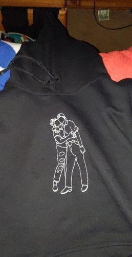 50% OFF🔥PERSONALIZED PHOTO LINE DRAWING HOODIE💕SWEATSHIRT
