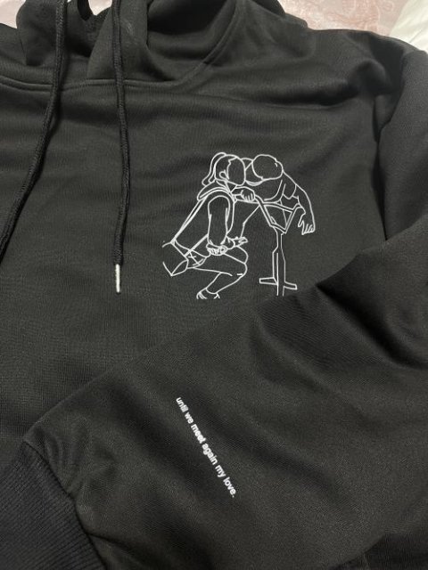 50% OFF🔥PERSONALIZED PHOTO LINE DRAWING HOODIE💕SWEATSHIRT