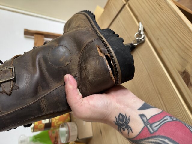 Pilgrim Grande Brown Distressed Waterproof Motorcycle Boots