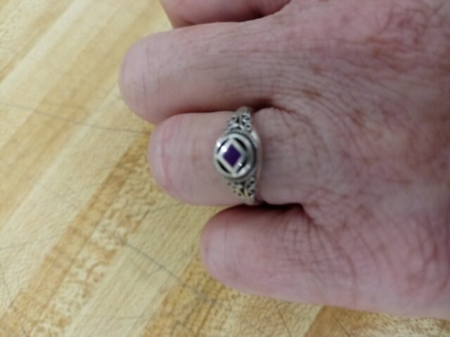 Celtic NA Symbol Sterling Silver Ring