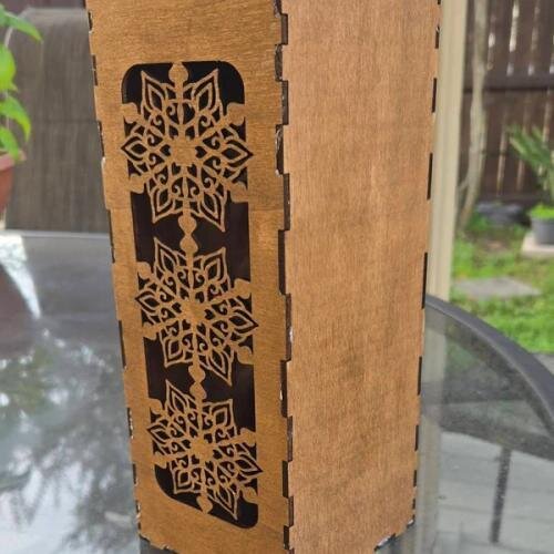 12 Split Snowflake SVG Files | Personalized Snowflake Bundle SVG, Glowforge & Cricut Laser Cut Files