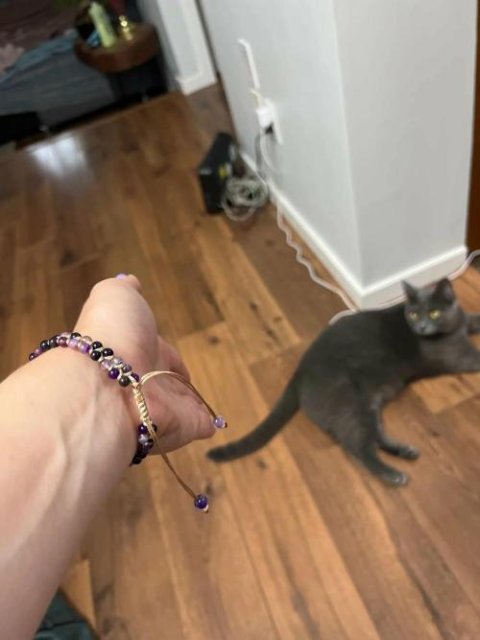 Pulsera Cuentas Amatista Morada