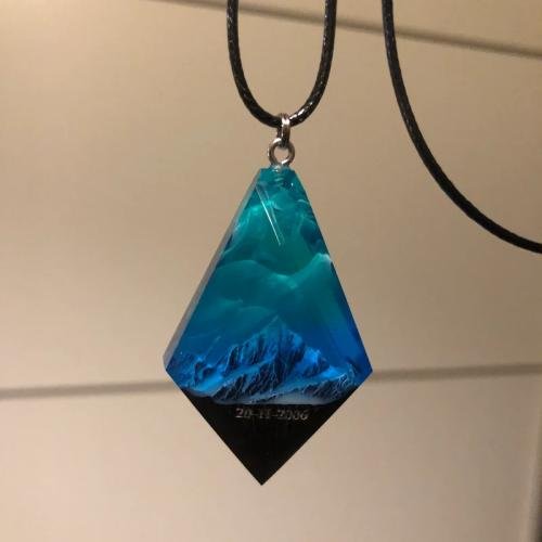 6 Carat - Sterling Silver Northern Lights Quartz Pendant