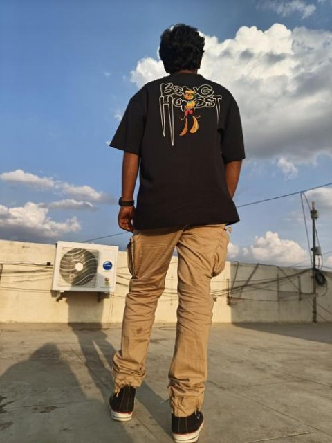 Being Honest (Black) Oversized T-Shirt