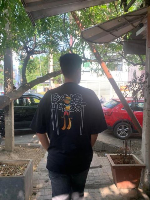 Being Honest (Black) Oversized T-Shirt