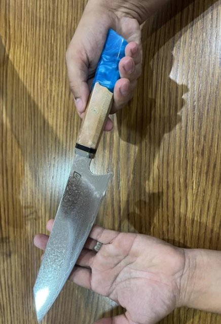 Premium Kiritsuke Knife - VG-10 Damascus Steel, Stylish