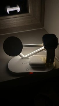 PISEN Ładowarka Magsafe Station - Bezprzewodowa stacja ładująca 3w1 z funkcją lampki nocnej 15W (TP-C24) review