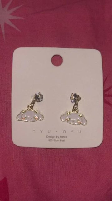 Kawaii Cinnamoroll Silver Earrings
