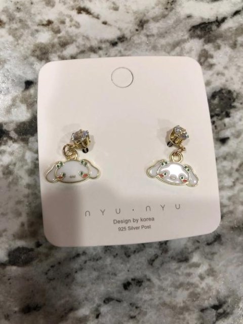 Kawaii Cinnamoroll Silver Earrings