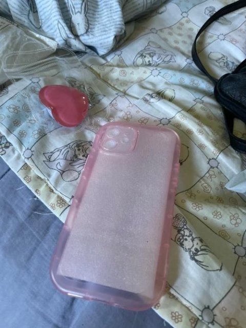 Kawaii Jelly iPhone Case with Love Heart Holder