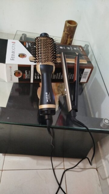COMBO Cepillo Secador Keratina + Plancha Keratina Therapy $104.000😱