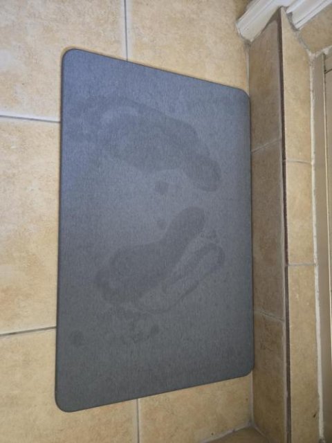RoyaleGlow Natural Stone Bath Mat Fast Drying Non-Slip