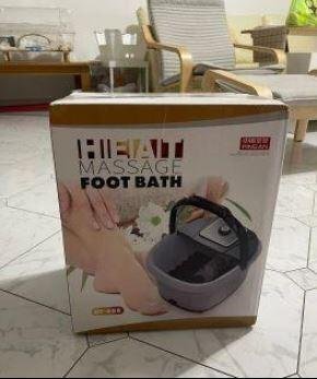 RoyaleGlow Temperature Controlled Foot Bubble Bath Vibration Massager
