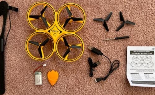 RoyaleGlow Hand Controlled Drone with LED Lights & Gesture Control