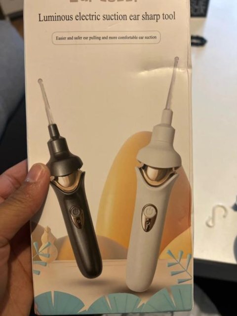 Rayvia Ear Vacuum Cleaner with LED Light and Silicone Tip