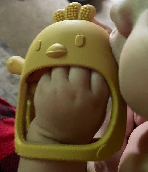 Olaf Silicone Teething Glove