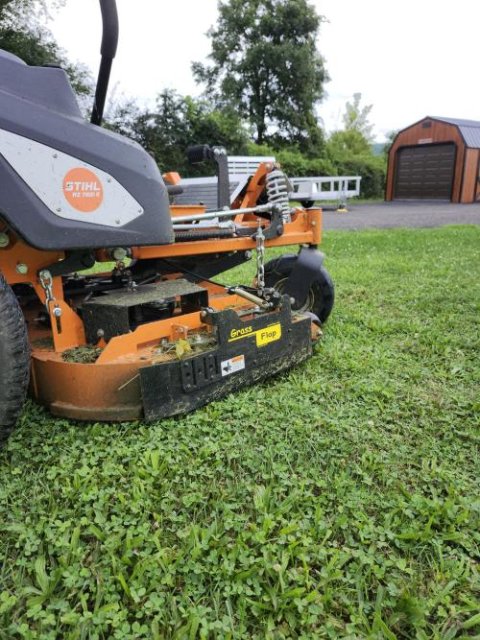 11-82-12 GrassFlap® brand chute blocker No-Drill Mount for Ferris Mowe