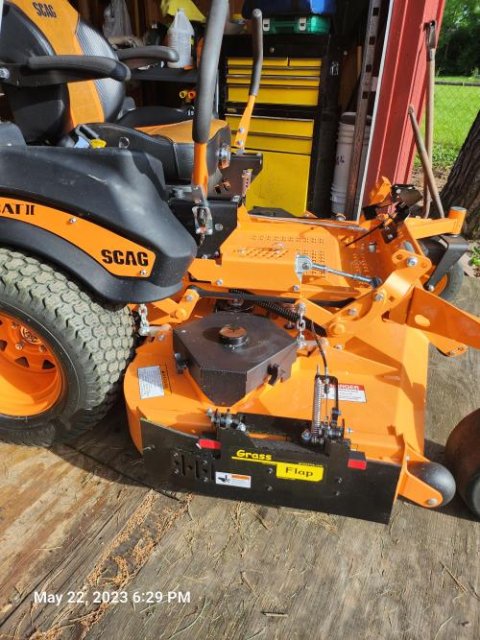 41P70-5L-A1 GrassFlap® brand chute blocker with Plastic Blocker Plate